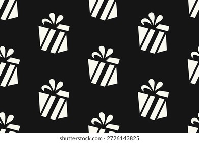 Repite el patrón de regalos envueltos en monocromo 