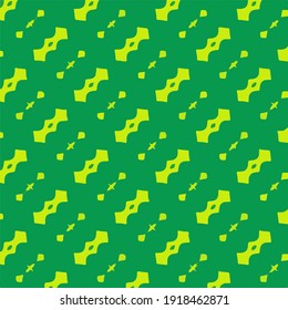  repeat patterns with multicolored shapes.