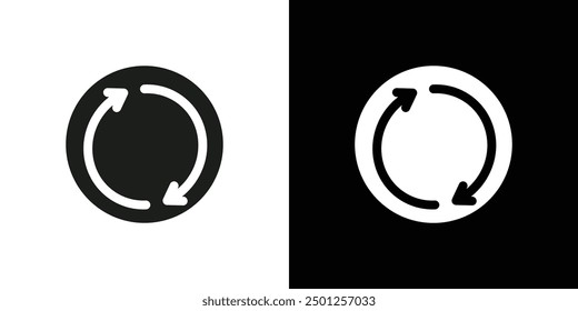 Repeat reload arrow icon Symbol mark in filled style