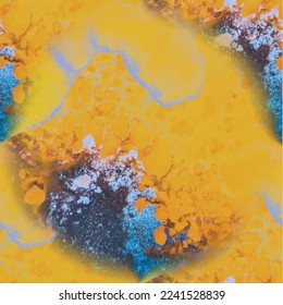 Repeat Seamless Texture. Alcohol Ink Marble Paint. Fluid Vector Splash. Yellow Holi Space. Liquid Seamless Red Fire. Fluid Marble Sun Fire. Acrylic Ink Illustration. Hot Vector Abstract Sun Fire