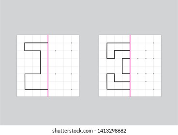 repeat a sequence. Trace line worksheet for preschool kids. Preschool worksheet for practicing fine motor skills, logical thinking.