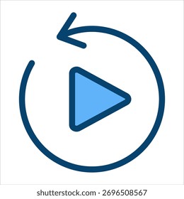 Repeat Single Icon Vector Collection