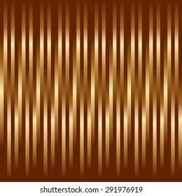 Repeat straight texture with golden stripes. Seamless background border, vector.
