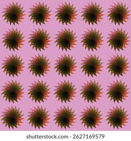 repeat sun flower pattern design background pink