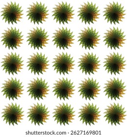repeat sun flower pattern design background white