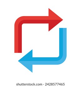 Repeat Vector Flat Icon Design
