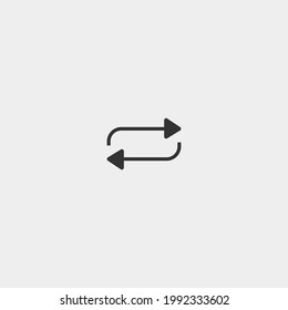Repeat vector icon illustration sign