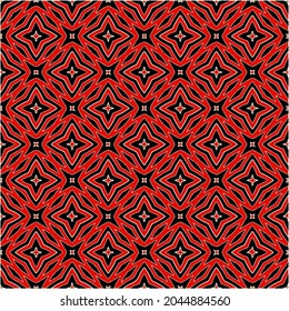 repeatable abstract pattern background.Perfect for fashion, textile design, cute themed fabric, on wall paper, wrapping paper, fabrics and home decor. black and red color.