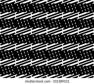 Repeatable abstract pattern with lines. Monochrome grid, mesh background.