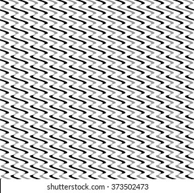 Repeatable abstract pattern with wavy, squiggle lines.