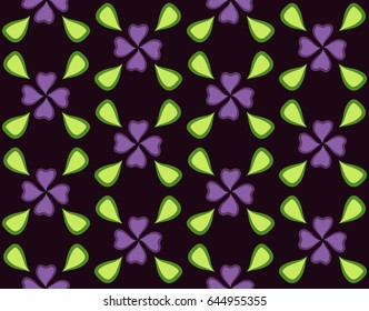 Repeatable background with flowers for website, wallpaper, textile printing, texture, editable, in vector