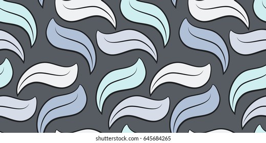 Repeatable background with leaves for website, wallpaper, textile printing, texture, editable, in vector