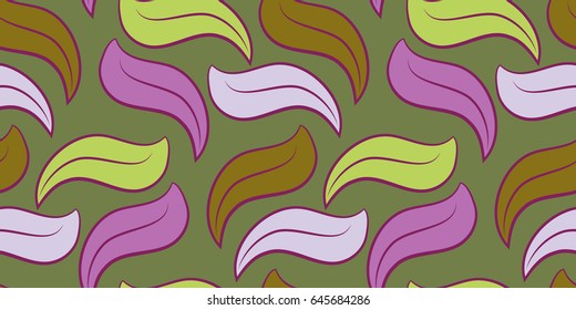 Repeatable background with leaves for website, wallpaper, textile printing, texture, editable, in vector