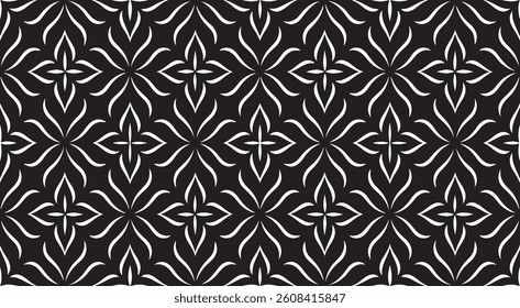 Repeatable black and white geometric pattern. Tileable texture background.

