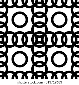 Repeatable circle pattern, border. vector illustration.