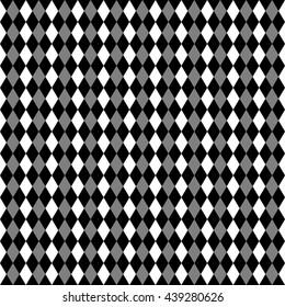 Repeatable contrasty geometric pattern. Mosaic of triangles within squares