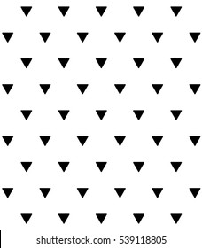 Repeatable contrasty geometric pattern. Mosaic of triangles within squares