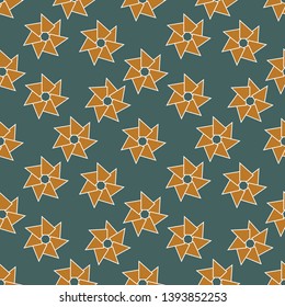  Repeatable decorative background,paper fan star elements