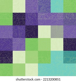 Repeatable floral pattern consisting of colorful scatter flowers on white background. For fabric textile prints and apparel.