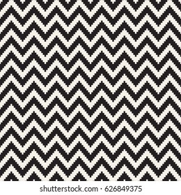 Repeatable geometric grid texture. Vector seamless mesh pattern. Monochrome zigzag edgy lines abstract background