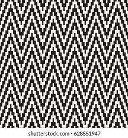 Repeatable geometric grid texture. Vector seamless mesh pattern. Monochrome zigzag edgy lines abstract background