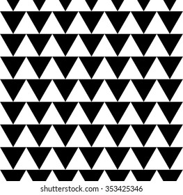 Repeatable, monochrome pattern / background with triangles. Simple, seamless geometric background.
