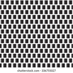 Repeatable pattern. Black squares with gradient fills.