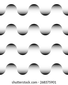 Repeatable Pattern with Rounded, Wavy Shapes