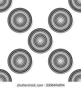 Repeatable pattern with spiral, swirl, twirl shape