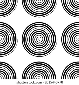 Repeatable pattern with spiral, swirl, twirl shape