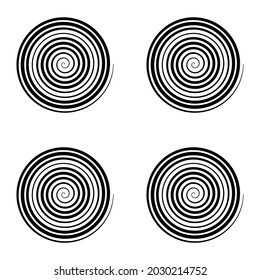 Repeatable pattern with spiral, swirl, twirl shape