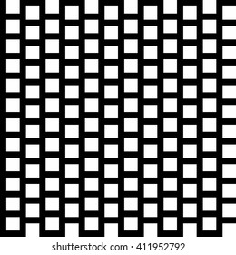 Repeatable pattern with squares. Geometric cellular grid, mesh pattern.