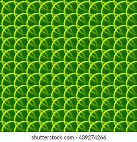 Repeatable pattern w/ interlocking circles, rings. Regular monochrome seamless geometric pattern.