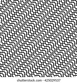 Repeatable pattern with wavy, zig zag lines
