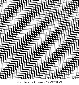Repeatable pattern with wavy, zig zag lines