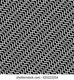 Repeatable pattern with wavy, zig zag lines