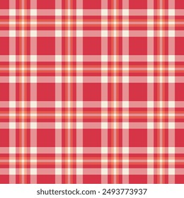Repeatable patterns pattern background vector, hounds check texture plaid. Crease seamless tartan textile fabric in red and light colors palette.