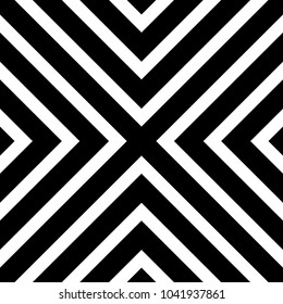 Repeatable seamless pattern with lines. Grayscale geometric  pattern