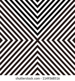 Repeatable seamless pattern with lines. Grayscale geometric pattern