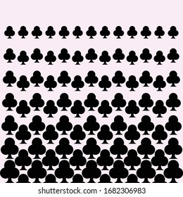 Repeated Black Club Simple Background
