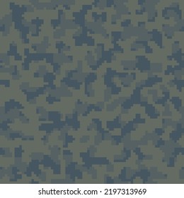 Repeated Black Fashion Pixel Camo Backdrop.  Beige Seamless Colorful Digital Combat Wallpaper. Desert Seamless Monochrome Graphic Camouflage Pattern. Khaki Vector Commando Textile. 