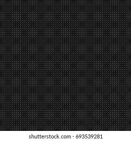 Repeated black mini triangles on white background. Triangular blocks wallpaper. Seamless surface pattern design with tiles. Mosaic motif. Digital paper with polygons for print. Crossing lines. Vector.