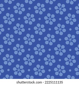 repeated blue dots on dark background flat vector design. well use as wallpaper