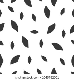  Repeated broken shapes. Abstract seamless geometric semicircle pattern.