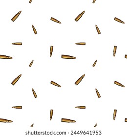 Wiederholte Kugeln, Goldmunition nahtlose Muster Hintergrund.