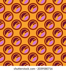 Repeated circles seamless pattern. Polka dot ornament. Modern stile geometric background. Geo motif surface. Ethnic print. Bold trendy design contemporary abstract wallpaper. Vector illustration.
