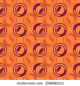 Repeated circles seamless pattern. Polka dot ornament. Modern stile geometric background. Geo motif surface. Ethnic print. Bold trendy design contemporary abstract wallpaper. Vector illustration
