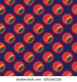 Repeated circles seamless pattern. Polka dot ornament. Modern stile geometric background. Geo motif surface. Ethnic print. Bold trendy design contemporary abstract wallpaper