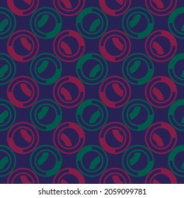 Repeated circles seamless pattern. Polka dot ornament. Modern stile geometric background. Geo motif surface. Ethnic print. Bold trendy design contemporary wallpaper. Vector abstract.