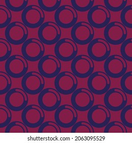 Repeated circles seamless pattern. Polka dot ornament. Modern stile geometric background. Geo motif surface. Ethnic print. Bold trendy design contemporary wallpaper. Vector work